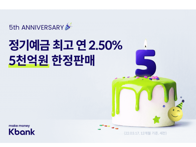 인터넷은행 케이뱅크는 지난 17일부터 ‘코드K정기예금’의 금리를 0.4%p 인상했다. 사진|케이뱅크