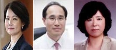 왼쪽부터 서은숙·이순호·하경자 농협금융지주 신임 사외이사 후보자. 사진|NH농협금융지주