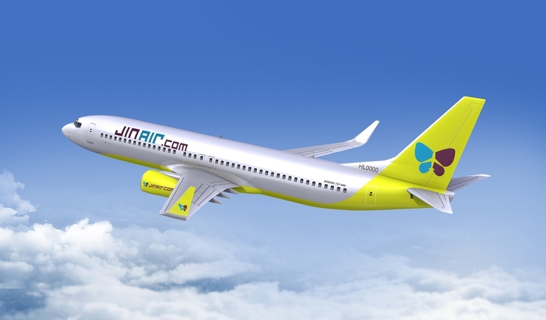 B737-800 항공기 전경. 사진ㅣ진에어