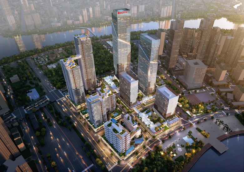 ‘투티엠 에코스마트시티 프로젝트’ 조감도. 사진ㅣ롯데건설
