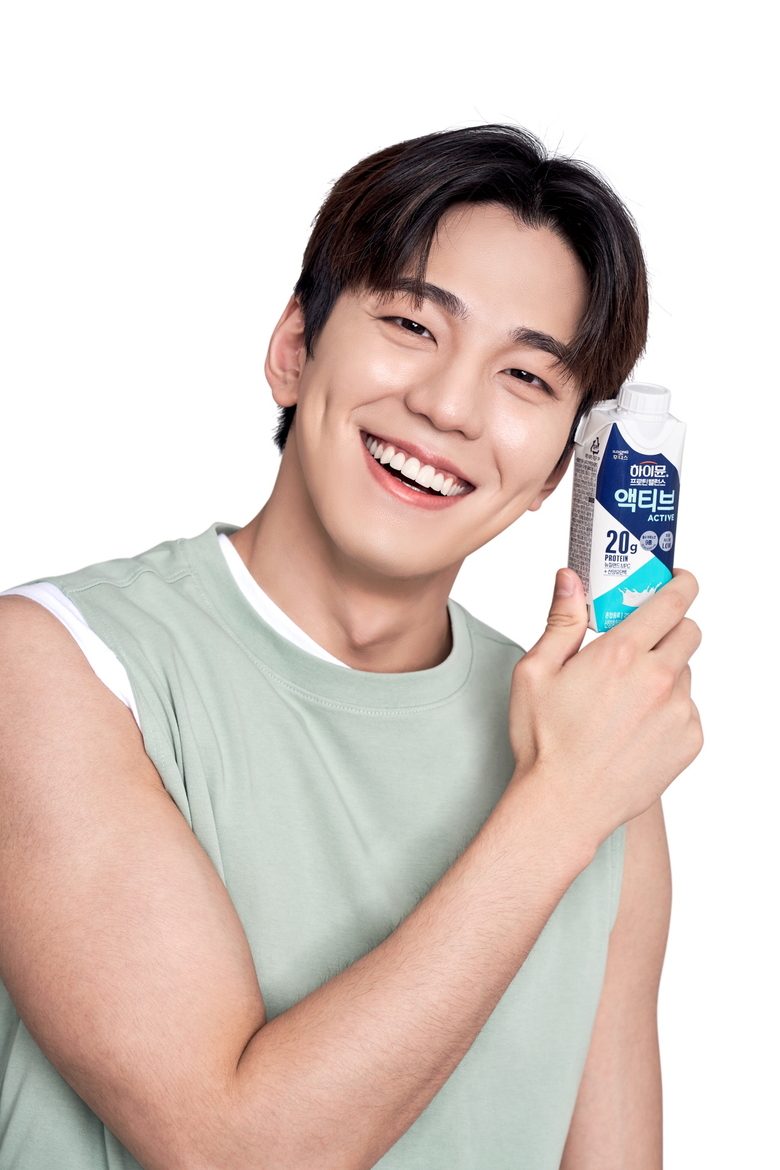 일동후디스 ‘하이뮨 액티브’ 신규 모델 배우 김민규. 사진ㅣ일동후디스