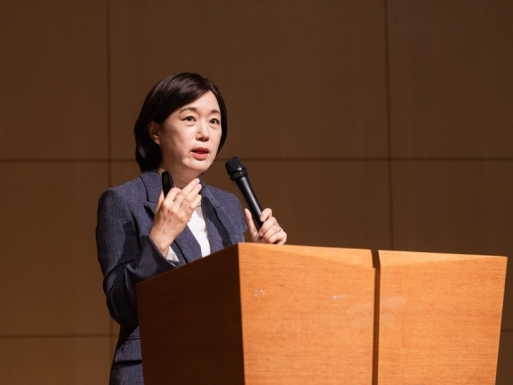 서영경 한국은행 금융통화위원이 27일 서울 중구 부영태평빌딩에서 '통화정책 기조변화 배경과 리스크 요인'이라는 주제로 특별 강연을 하고 있다. 사진ㅣ한국은행