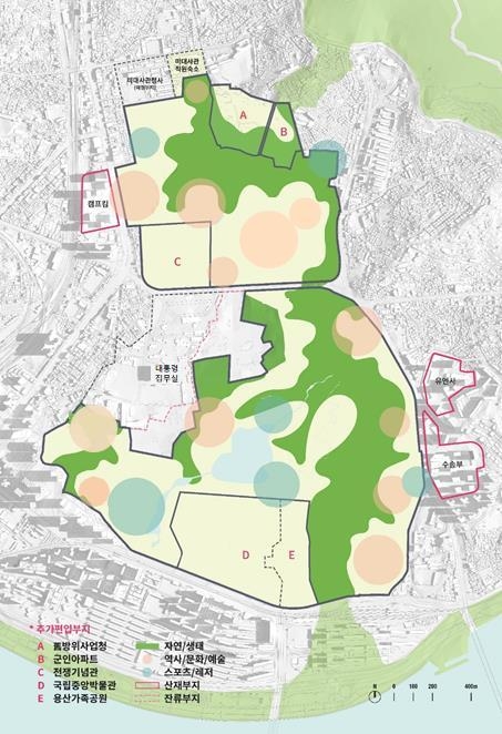 용산공원 기본구상도. 사진ㅣ국토교통부