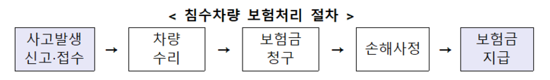침수차량 보험처리 절차. 이미지ㅣ금융위원회