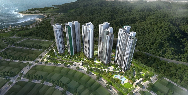 ‘포항 푸르지오 마린시티’ 조감도. 사진ㅣ대우건설