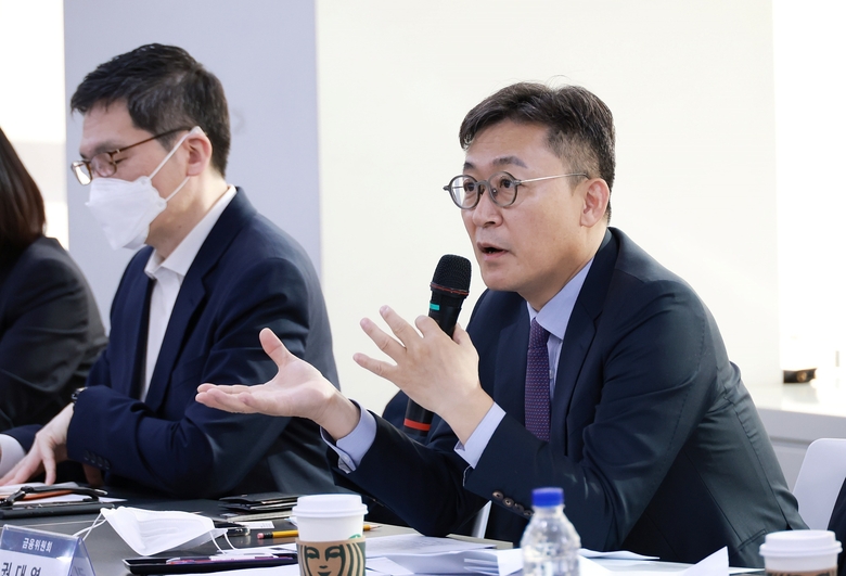 권대영 금융위원회 상임위원이 18일 오전 열린 핀테크 스타트업 현장간담회에서 인사말하고 있다. 사진|금융위원회