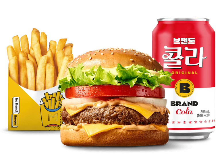 노브랜드 버거 NBB 시그니처 버거 세트. 이미지ㅣ신세계푸드