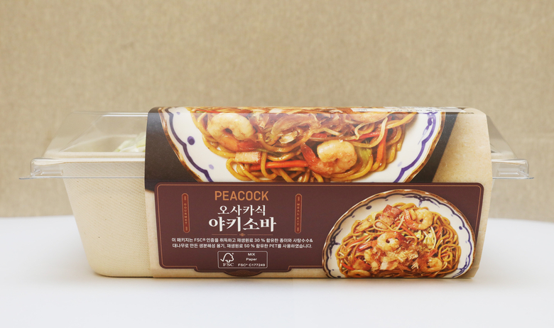 친환경 패키지가 적용된 피코크 오사카식 야키소바. 사진ㅣ이마트