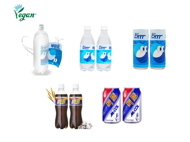 맥콜·부르르 제로 사이다 비건 인증 획득. 이미지ㅣ일화