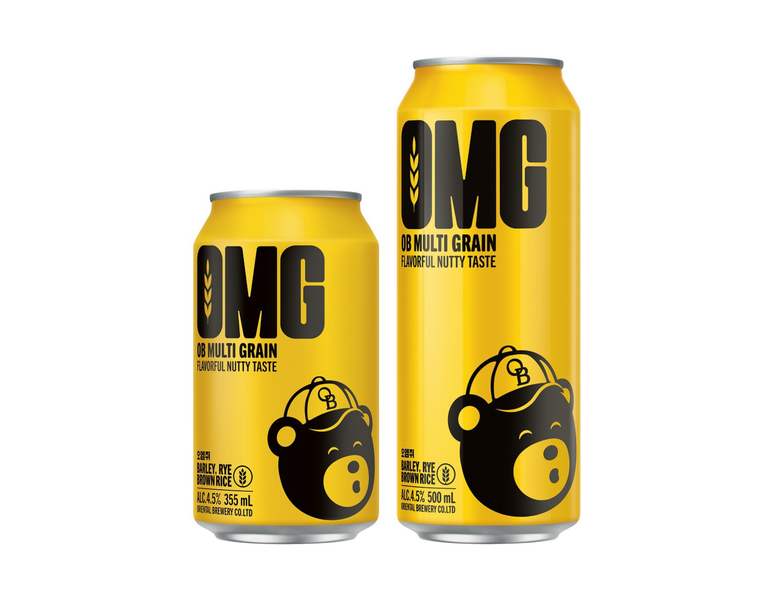 오비맥주 곡물 발포주 ‘오엠쥐(OMG)’. 이미지ㅣ오비맥주