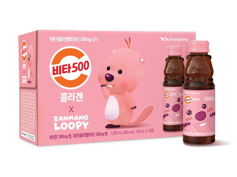 ‘비타500 콜라겐 잔망루피 에디션’ 제품. 사진ㅣ광동제약