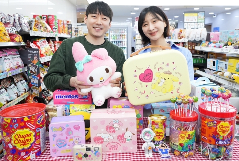 세븐일레븐 화이트데이 ‘산리오캐릭터즈’ 상품. 사진ㅣ세븐일레븐