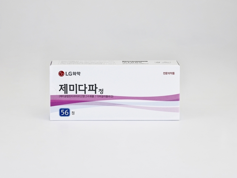 LG화학 당뇨 복합제 ‘제미다파’. 사진ㅣLG화학