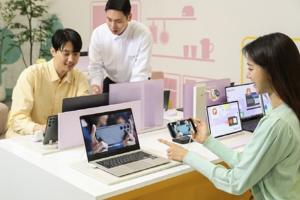 삼성이 WIS 2023에서 운영중인 부스의 모습. 사진|삼성전자