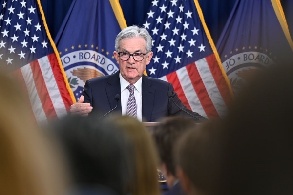 제롬 파월 미 연준(Fed) 의장이 3일(현지시간) FOMC 정례회의후 열린 기자회견에서 질의에 답하는 모습. 사진ㅣFed