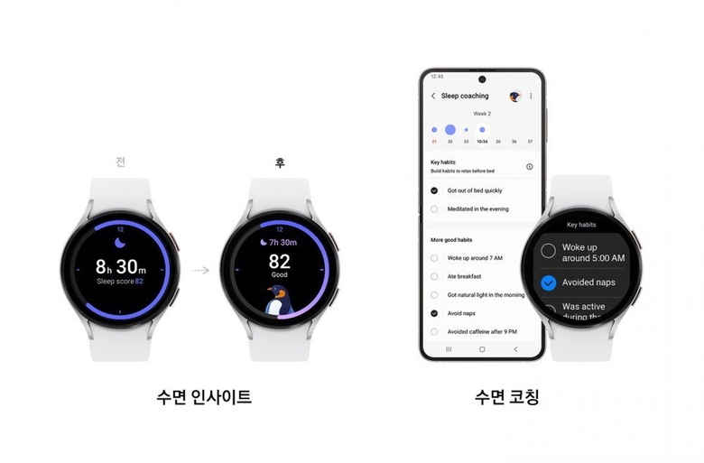 삼성전자가 갤럭시 워치의 새로운 운영체제 '원 UI 5 워치'를 선보였다. 이미지|삼성전자