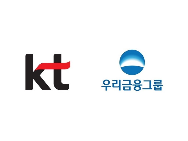 KT CI(왼쪽)과 우리금융그룹 CI