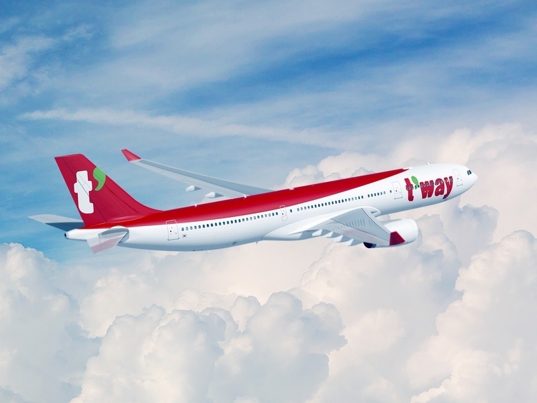 에어버스 A330-300 항공기 이미지. 사진ㅣ티웨이항공