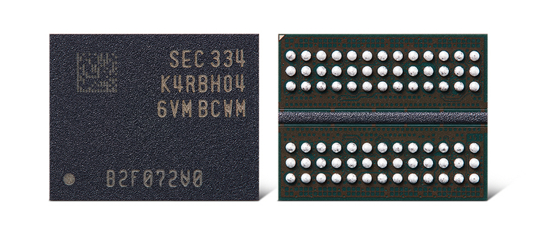 삼성전자가 개발한 12나노급 32Gb DDR5 D램. 사진|삼성전자