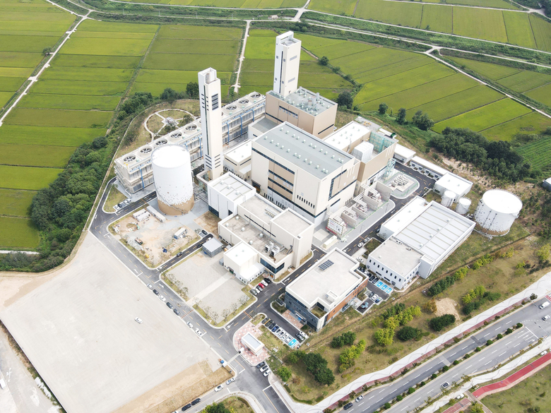 충남 내포신도시 집단에너지시설 전경. 사진ㅣ롯데건설