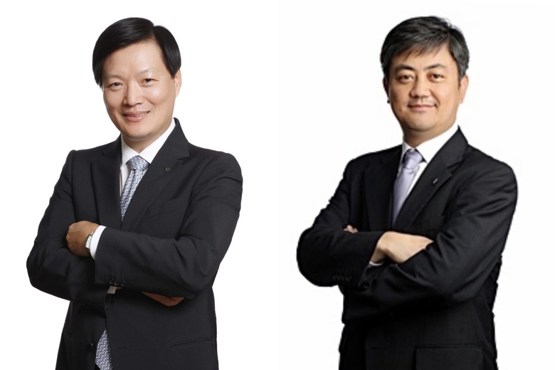 박주형 신세계 신임 대표이사(왼쪽), 한채양 이마트 신임 대표이사(오른쪽). 사진ㅣ신세계그룹