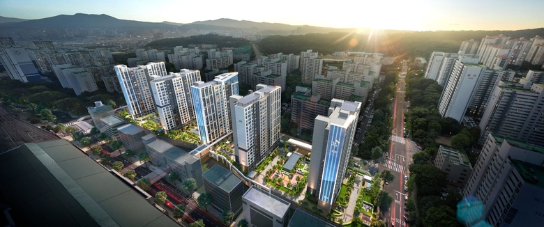 ‘산본 충무주공2단지 2차’ 아파트 리모델링 주택정비사업 조감도. 사진ㅣSK에코플랜트