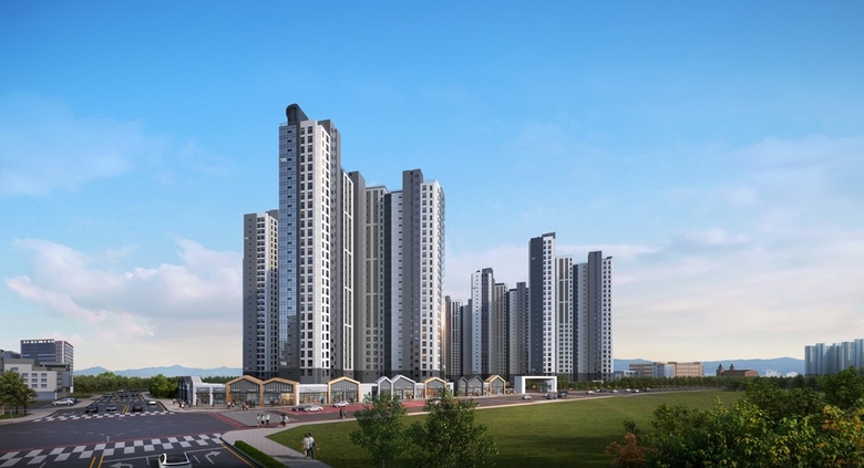 ‘고양 장항 제일풍경채’ 단지 투시도. 사진ㅣ제일건설
