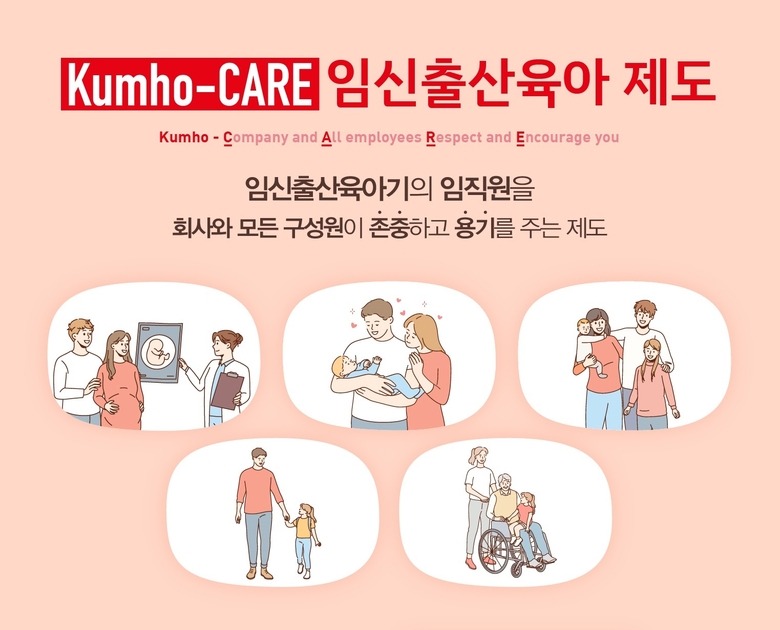 금호석유화학그룹의 신규 복지 제도 '금호케어'. 사진ㅣ금호석유화학그룹