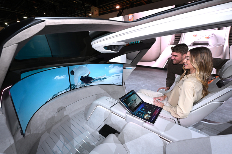 CES 2024서 LG전자가 운영하는 부스 전경. 사진|LG전자 