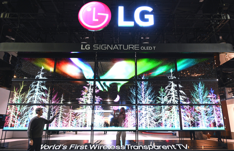 CES 2024서 LG전자가 운영하는 부스 전경. 사진|LG전자 