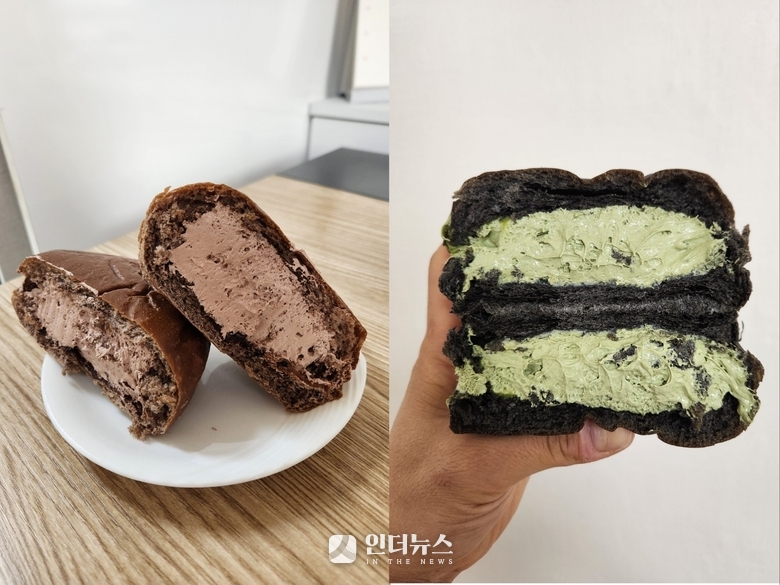 CU 연세우유 초코·말차 생크림빵 시리즈. 사진ㅣ인더뉴스