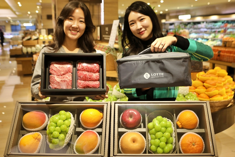 롯데백화점 본점 지하1층 식품관에서 판매하는 소용량 선물 세트. 사진ㅣ롯데쇼핑