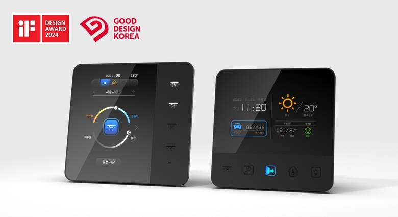 ‘iF 디자인 어워드 2024’에서 본상을 수상한 푸르지오 스마트 스위치 2.0. 사진ㅣ대우건설
