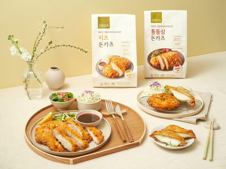올가홀푸드 ‘무항생제 등심 돈카츠’ 2종. 이미지ㅣ풀무원