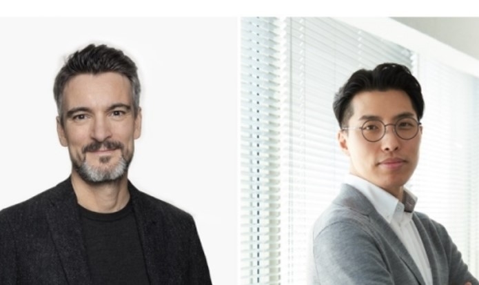 올리버 샘슨 기아유럽디자인센터장 상무(왼쪽), 임승모 기아중국디자인담당 실장(오른쪽). 사진|기아