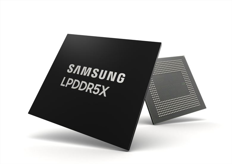 삼성전자가 개발한 10.7Gbps 속도 LPDDR5X D램. 사진|삼성전자