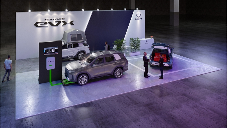 KG모빌리티 ‘EVS 37’ 전시장 조감도. 사진ㅣKG모빌리티