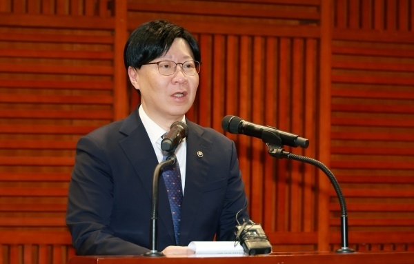 김소영 금융위원회 부위원장이 9일 금융투자협회에서 열린 'ATS 운영방안 세미나'에 참석해 축사하고 있다. 사진ㅣ금융위원회