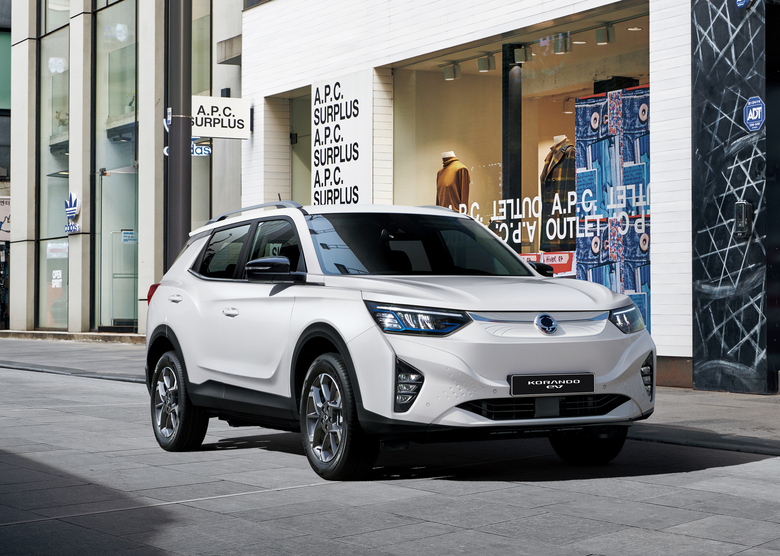 KG모빌리티 준중형 SUV 전기차 ‘코란도 EV’. 사진ㅣKG모빌리티