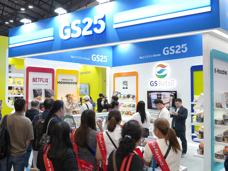 GS25가 태국 방콕 식품 박람회 '타이펙스'에서 운영한 GS25 부스. 사진ㅣGS리테일
