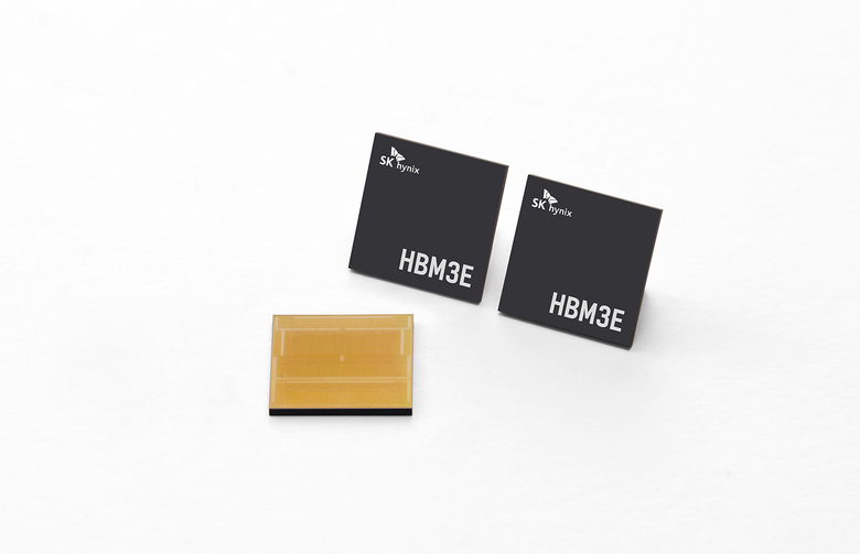 SK하이닉스가 세계 최초로 양산 및 납품을 개시한 HBM3E. 사진|SK하이닉스