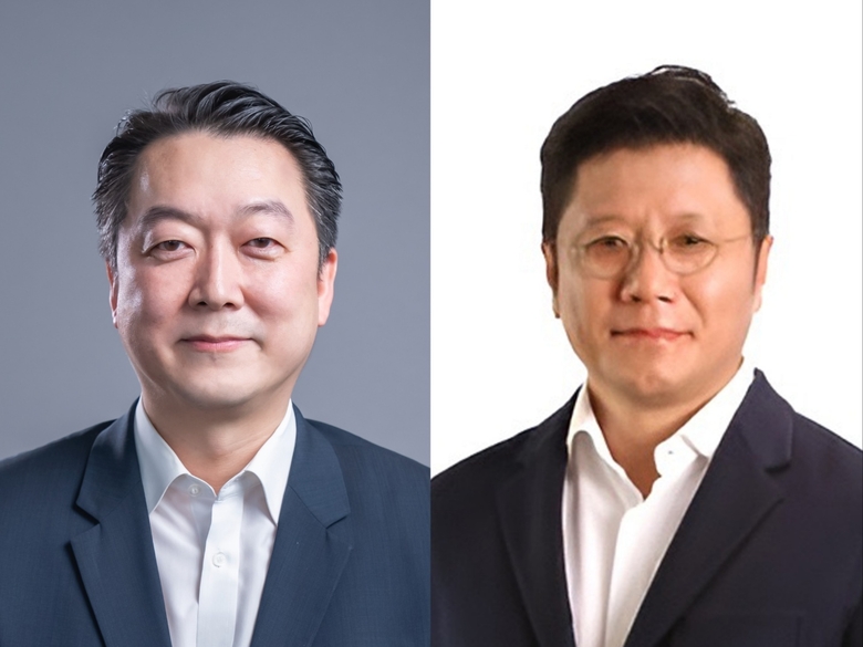 정형권 지마켓 대표(왼쪽)와 최훈학 SSG닷컴 대표(오른쪽). 사진ㅣ신세계