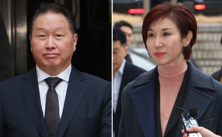 <strong>최태원 SK그룹 회장과 노소영 아트센터 나비 관장. 사진|연합뉴스</strong>