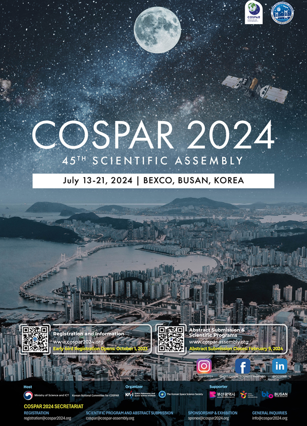 COSPAR 2024 공식포스터 (이미지 : 부산시 제공)