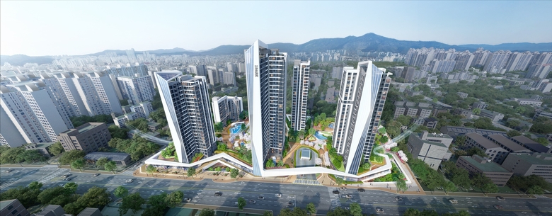 서울 동대문구 장안동 현대아파트 재건축정비사업 투시도. 사진ㅣHDC현대산업개발