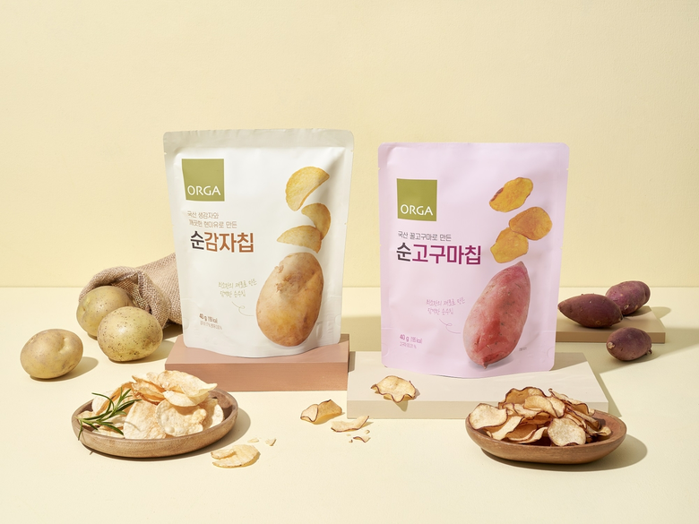 순감자칩, 순고구마칩. 이미지ㅣ풀무원 올가홀푸드