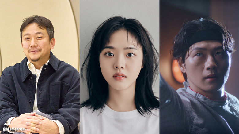 SKT의 디지털 캠페인 콘텐츠 제작에 참여한 영화 ‘파묘’ 장재현 감독, 배우 김향기, 펜싱 선수 오상욱(왼쪽부터) 사진|SKT