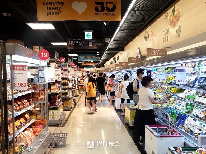 서울 시내 한 이마트에서 손님들이 장을 보는 모습. 사진ㅣ인더뉴스