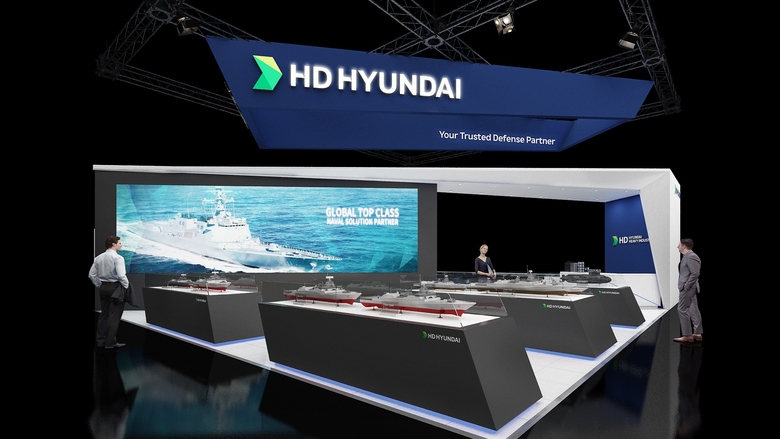 ‘ADAS 2024’ 행사장 HD현대중공업 전시 부스 조감도. 사진ㅣHD현대중공업