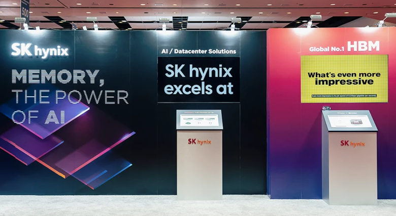 TSMC OIP 포럼 2024에 참여한 SK하이닉스 부스. 사진ㅣSK하이닉